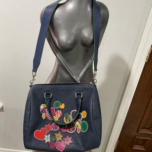 Authentic Navy Blue Carolina Herrera Andy bag